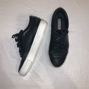 Acne Studios black leather sneakers sz6